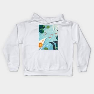 sunny fish Kids Hoodie